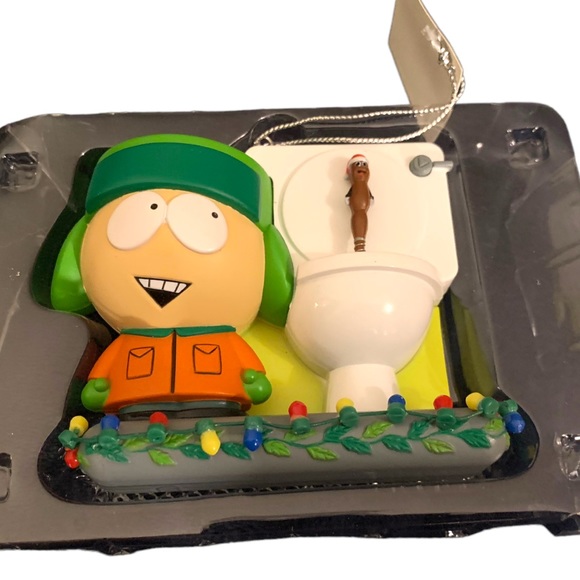 NWT 2010 South Park Stan Toilet Christmas Tree Ornament Sound Clips From TV Show - Picture 8 of 9